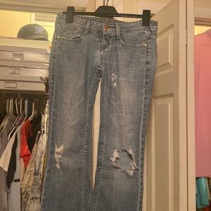 bebe vintage jeans.  Size 27. Light wash.